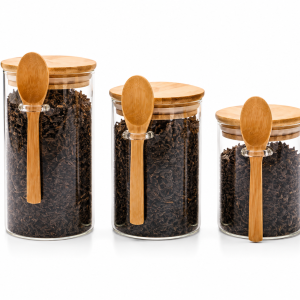 Glass Storage Jar with bamboo Lid
