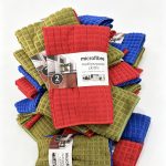 180 grams of woven dark small-checkered bound waistband (with hooks)