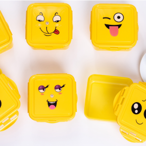 Square Smiley Face Cartoon Box