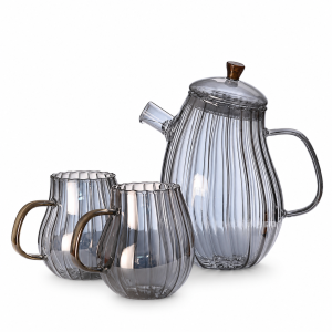 Beauty Glass Teapot-Gray