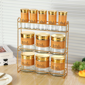 Bamboo-Pattern Metal Rack