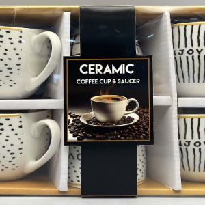 Ceramic Coffee Cups & Saucers