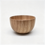Rubber Wood Flat Bottom Small Bowl