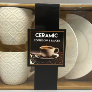 Ceramic Coffee Cups & Saucers