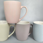 Embossed Colored Glaze Water Cup