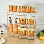 Bamboo-Pattern Metal Rack