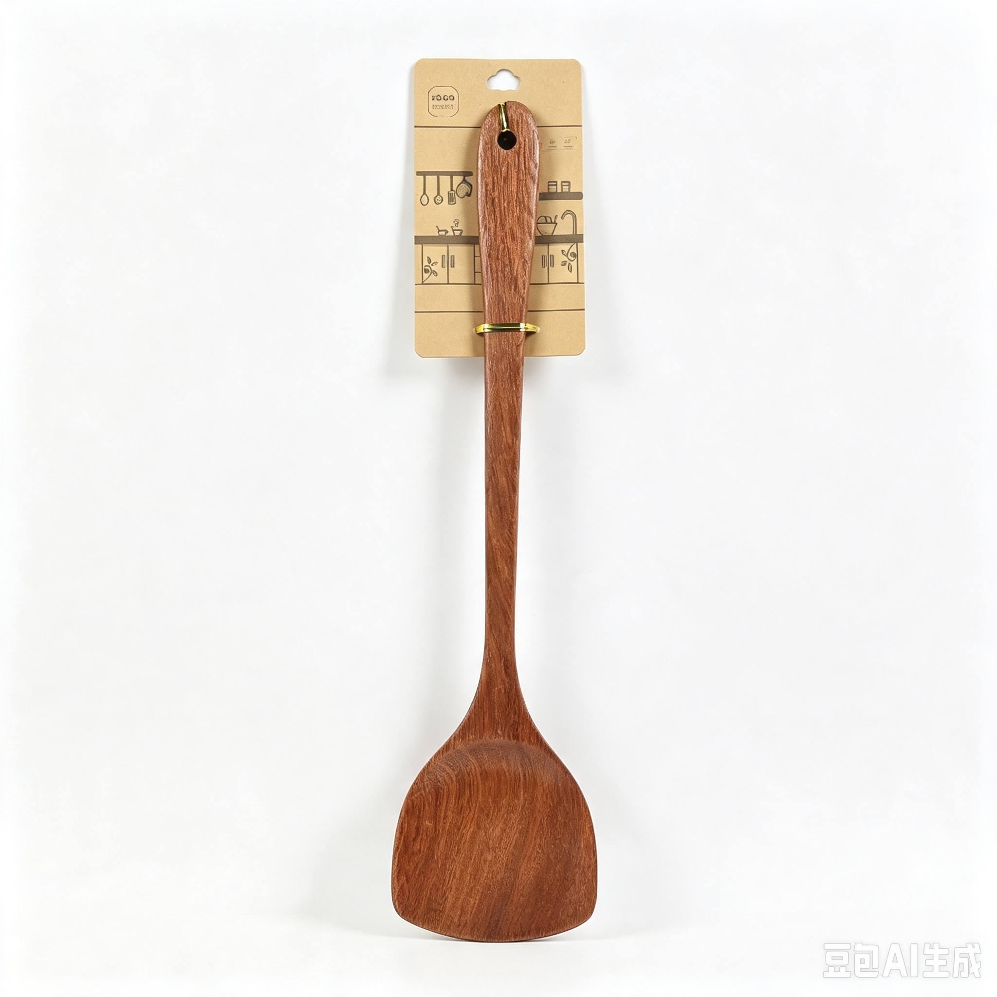 Sapelli Wood Wide Spatula