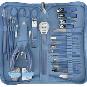Large‑Set Blue Manicure Pedicure Kit