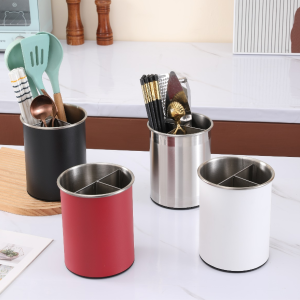 Round Rotatable Chopstick Holder with Compartments