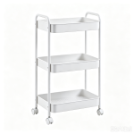 3-Tier Nesting Frame Rolling Storage Trolley