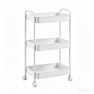 3-Tier Nesting Frame Rolling Storage Trolley