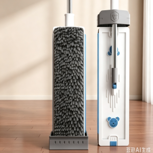 White Split‑Type Chenille Mop Refill Pad, Model 45‑12