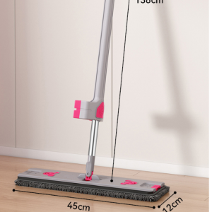 45cm Upgraded Self‑Wringing Mop, Pink Bear Style