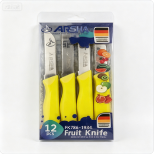 Solid-color serrated chili knife
