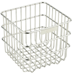 Square Mesh Storage Basket with Non‑Marking Adhesive Pads